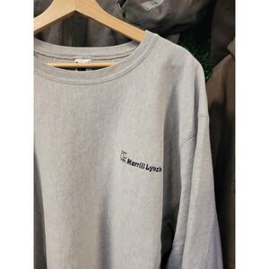 vtg 90s CHAMPION REVERSE WEAVE Crewneck xl // heather grey sweatshirt spellout